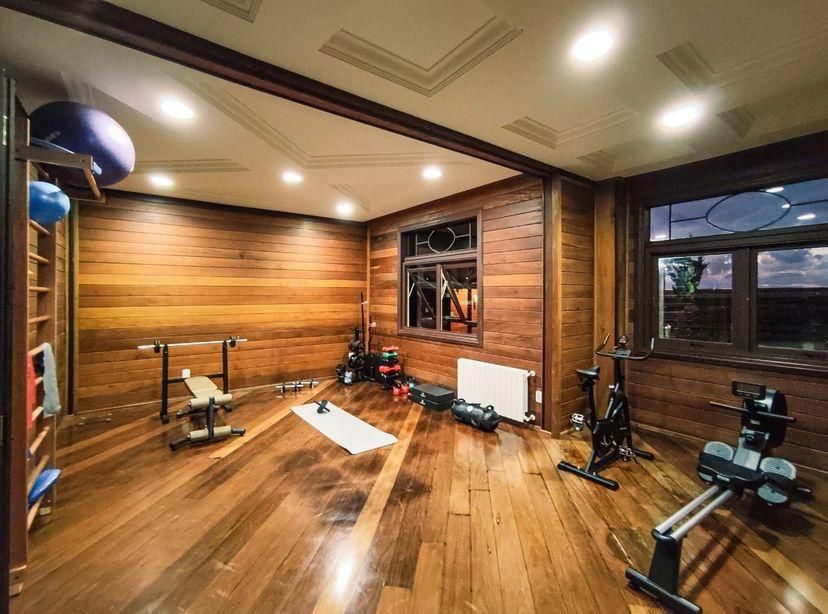 Espaço fitness da pousada